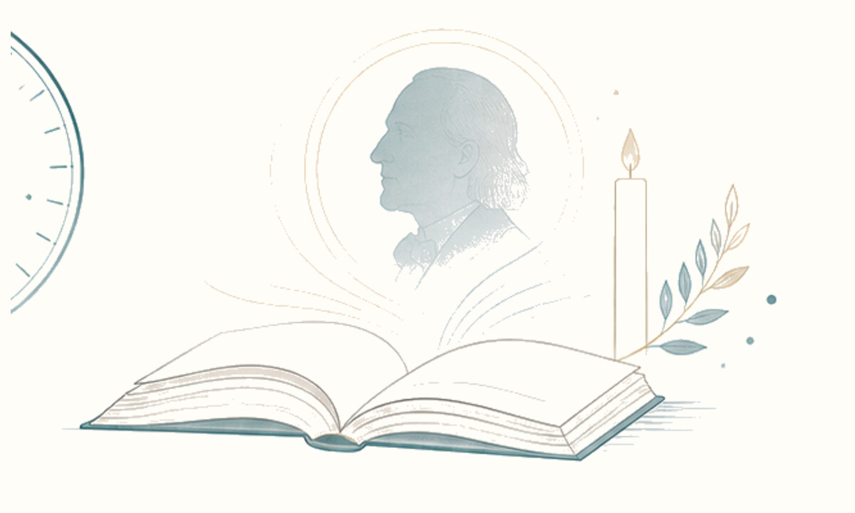 Dignified illustration for memorial notices in the psychophysics community